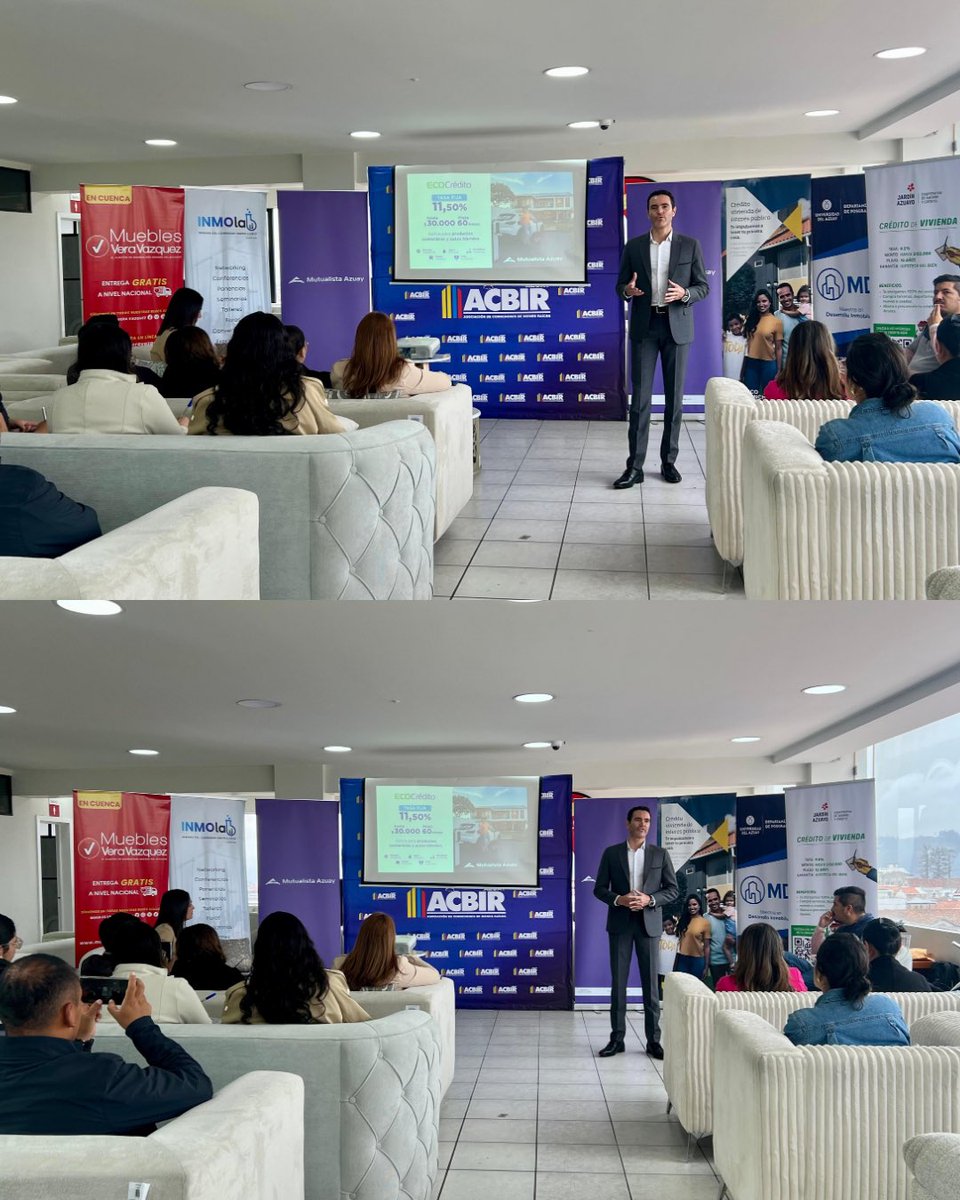 MutualistaAzuay's tweet photo. 🤝 Participamos en el networking organizado por ACBIR Azuay e InmoLAB, en el marco de la Semana del Corredor de Bienes Raíces.

Un espacio para conectar, compartir experiencias y seguir fortaleciendo el sector inmobiliario. 🏡✨Mutualista Azuay, líderes en el sector inmobiliario. https://t.co/S5FpyqK23w