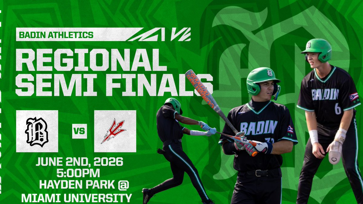 Final | 5 
BROOKS TREADWAY WITH A NO HITTER! Rams with 15 hits. 

Rams advance to the Regional Finals vs Butler for a rematch of last years Regional Finals. 

Game will be at 2pm back at Miami on Thursday. 

Tipp-0
Badin- 10

#HarkYe🐏

@BadinHS @gclcoedsports @SWOSportsDaily