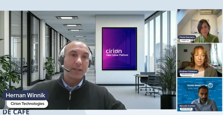 TeleSemana's tweet photo. 🔴 ¡EN VIVO! #CharlaDeCafe
¿Cómo puede América Latina 𝐜𝐚𝐩𝐢𝐭𝐚𝐥𝐢𝐳𝐚𝐫 el crecimiento 📈 de los #DataCenters y transformarlo en desarrollo e #inversión?
💬 ¡Los esperamos para debatir juntos!
🔗 https://t.co/Ogbc8H03uX
#InfraestructuraDigital https://t.co/VbXKHxUyBU