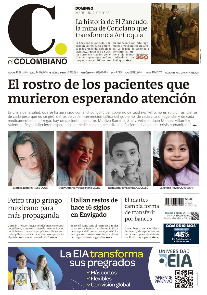 MLPOncoData's tweet photo. En Colombia existen 9,6 millones de personas más sus respectivos conocidos que están en perfectas condiciones de salud! Yo pertenezco a los 10.3 millones testigos del “holocausto” shu, shu, shu…. https://t.co/Psu0b32XBb