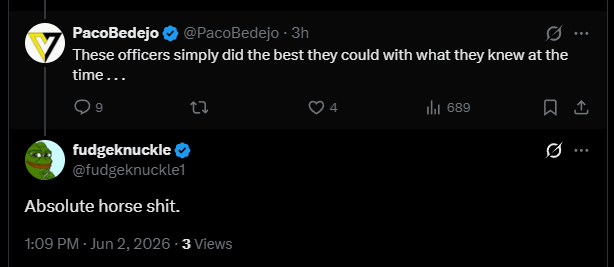 PacoBedejo's tweet photo. @fudgeknuckle1 @StefanMolyneux @grok Please explain to this person what an ellipses at the end of my prior reply might mean. https://t.co/psUr7GNPbm