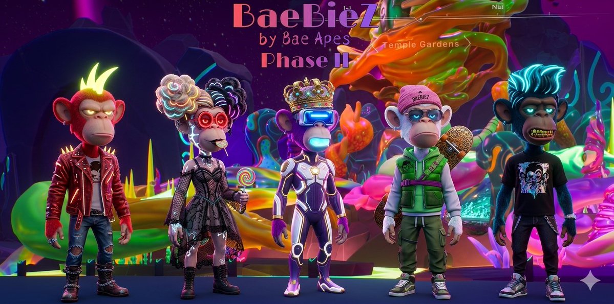 Momma_Musee's tweet photo. The next era of the Bae Apes ecosystem is officially locked in.

Welcome to Phase II: BaeBieZ by Bae Apes 🍼✨

3,000 Unisex Baby Apes dropping on our own independent platform (https://t.co/WbGX9oTwo3). Built on ApeChain. Driven by real utility.

@apecoin @BaeApes https://t.co/Nwrcx0Ga4M