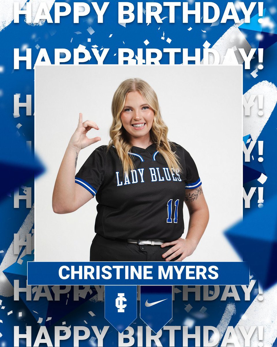 ICladybluesSB's tweet photo. Happy Birthday to our #11 Christine Myers!! https://t.co/Tzt8EpLaBW