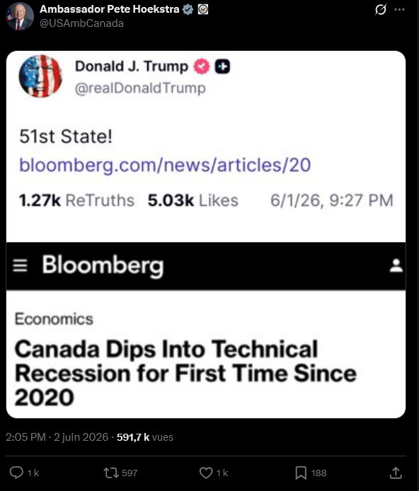 letrangevoyage's tweet photo. J'ai juste envie de lui dire d'aller se faire foutre, mais je reste persuader qu'il aimerait ça donc je vais m'abstenir. Par contre, j'emmerde l'ambassadeur des USA au Canada qui a retweeté l'agent orange https://t.co/6bIzhfxZDa
