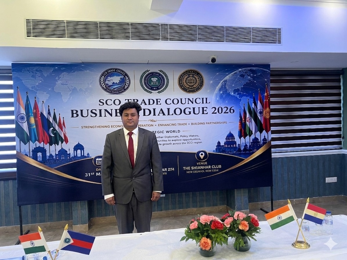 ChemvoltG5425's tweet photo. It is an honour to share that our CEO, Mr. Kuldeep Gupta, was invited to attend the Shanghai Cooperation Organization (SCO) Trade Summit in New Delhi, alongside distinguished diplomats, policymakers, and senior officials from SCO member states. https://t.co/8tRoQtbEhr