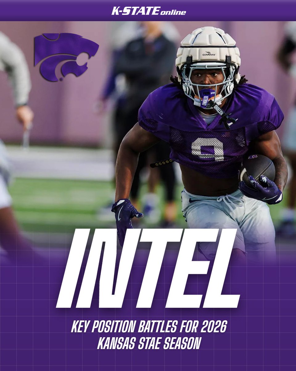 DerekYoungKSO's tweet photo. NEW: Kansas State spring football takeaways — who's rising and the position battles that will define 2026👀

Intel: https://t.co/HgteHgnAqJ https://t.co/jHZ2jziMps