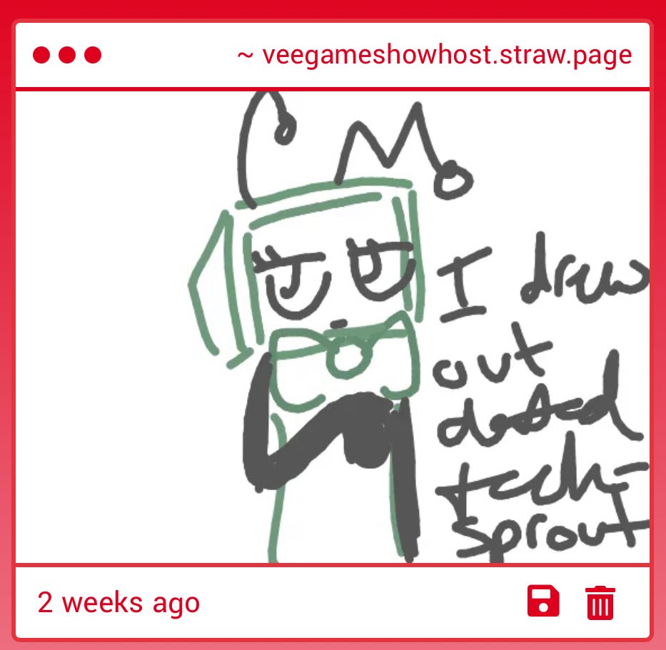 veegameshowhost's tweet photo. these are so good…! but… why am i blushing…?

it’s not that nice to call someone that, sprout. https://t.co/CnNq5js38f