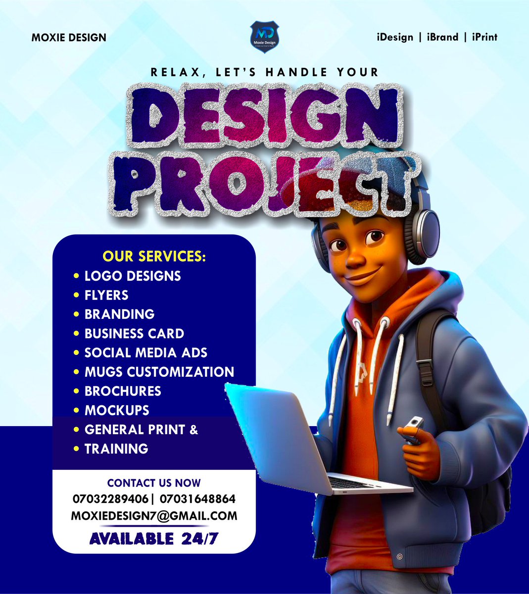off_moxiedesign's tweet photo. What is the ONE design project your business needs the most this June? Let us know in the comments! 👇
Whether it’s a fresh logo, killer social media ads, or new flyers, Moxie Design is ready to build for you 24/7. 💻✨
🛍️ See what we can do: https://t.co/7LsgxxrAzo
Let's work! https://t.co/R144N0JKwi