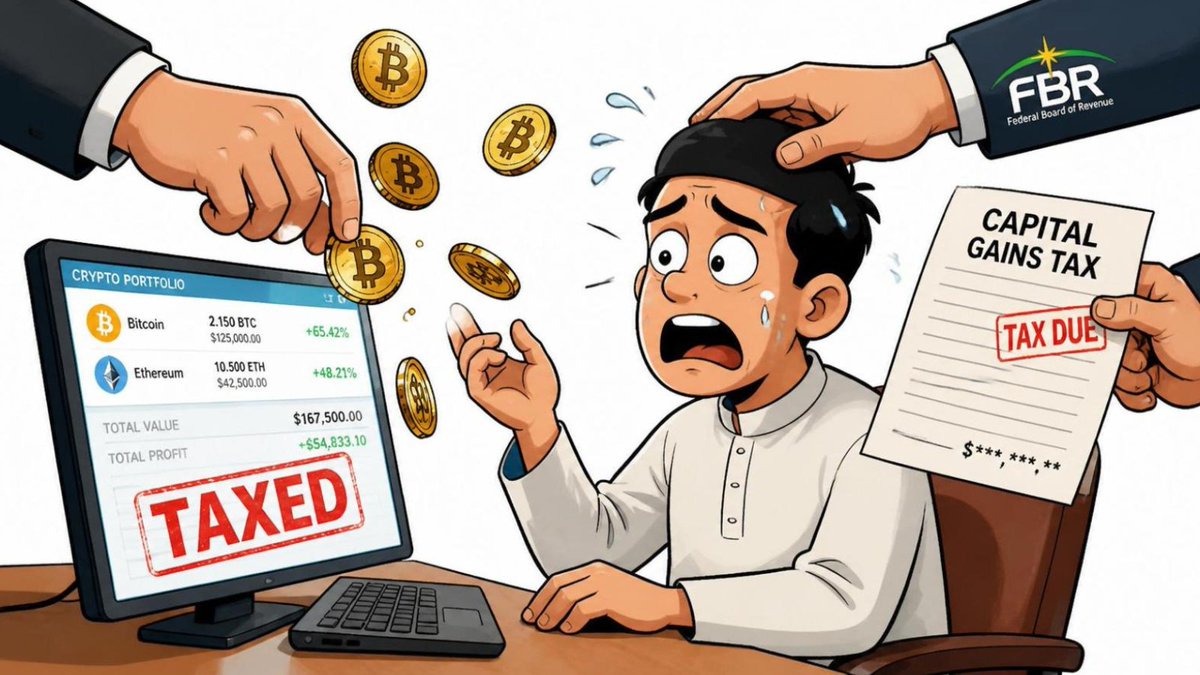 MuhammadFaranM3's tweet photo. Pakistan’s proposed CGT on crypto gains is legally significant because it may finally move digital assets into an express statutory tax category.

If Section 37 is expanded, the key issue will be classification: what counts as disposal, how gains are computed, and whether crypto is treated like securities, property, or a separate asset class.

#CryptoPakistan #TaxLaw #DigitalAssets #PakistanBudget #CryptoRegulation #FBR #FinTech