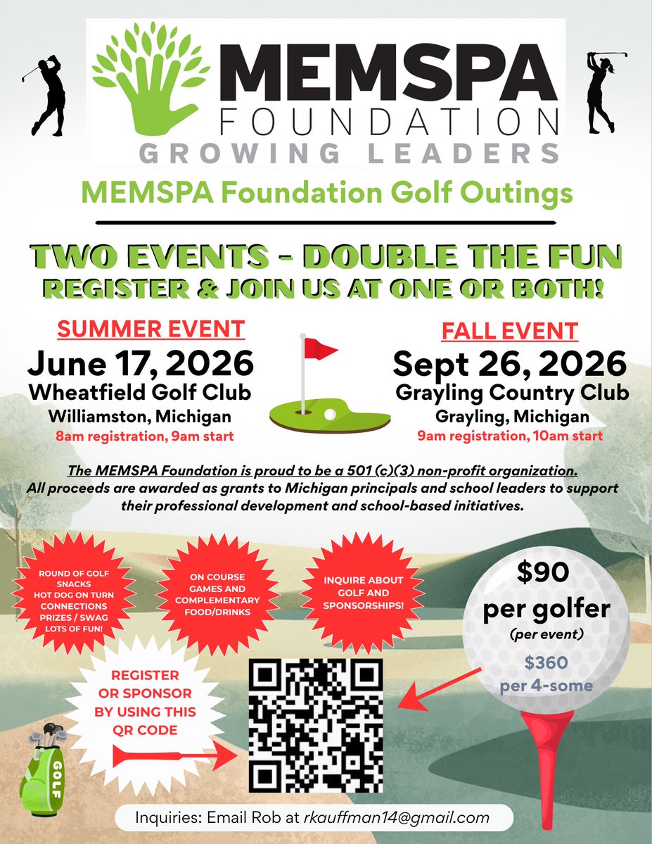ShultzChuck's tweet photo. To all my MEMSPA friends and colleagues, the MEMSPA Foundation Golf Outing is June 17.  There is still time to register or donate to support the work of the foundation.  Don’t miss the fun in the sun!  See you there!! https://t.co/PtqBI4vwk9