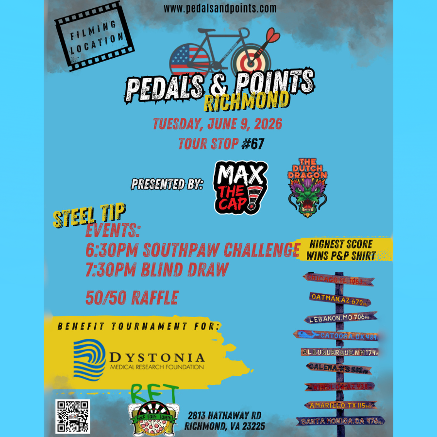 dmrf's tweet photo. The Pedals &amp; Points tour rolls on June 9 into Richmond, VA —  2 days before the fundraiser ends June 11!

Join Jules van Dongen as the campaign races to raise funds for dystonia research.
Follow the tour, and help us finish strong.

Donate Now: https://t.co/vOj7wgDJpW 
#dystonia https://t.co/1JxKk8WgPP