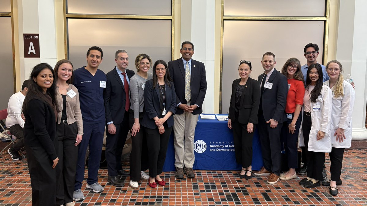 RepVenkat's tweet photo. Proud to welcome fellow physicians from the Pennsylvania Academy of Dermatology and Dermatologic Surgery (@PADermatology) to the State Capitol. Thanks for all you do to improve the health of our community and Commonwealth. https://t.co/bKnITuUcpC