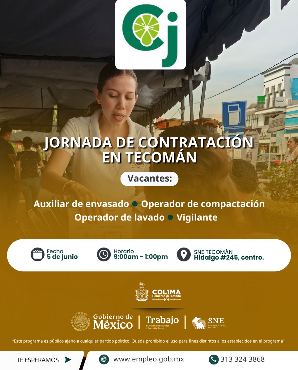 Empleo_Colima's tweet photo. Tu siguiente trabajo podría estar a una conversación de distancia.
🍋 Citrojugo busca talento en #Tecoman
📍 SNE Tecomán, Hidalgo #245, Centro
🗓️ 5 de junio
🕘 9:00 a.m. a 1:00 p.m.
A veces, un nuevo comienzo tiene fecha y lugar.
#SNEColima #TrabajoColima #ChambaSíHay https://t.co/TwSPD0O4ET