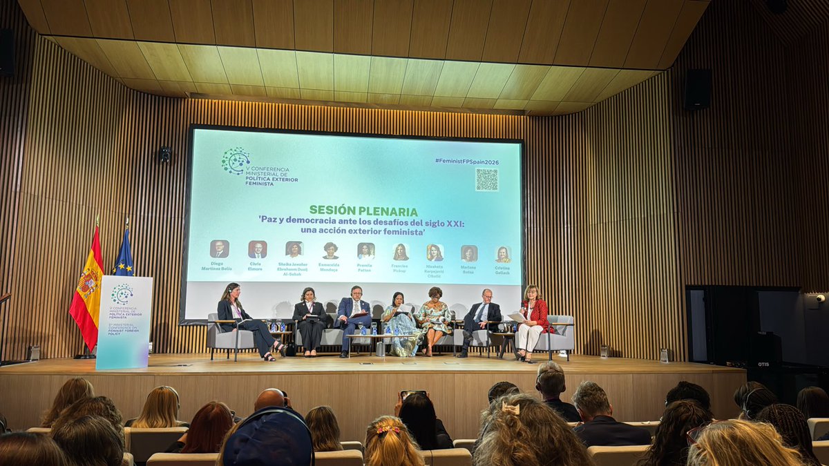 f_pickup's tweet photo. Glad to be back in 🇪🇸 for #FeministFPSpain2026!

Crises remind us that resilience depends on stronger institutions, inclusion and trust. Gender equality is central to that work and to building democracies that can better withstand shocks. Looking fwd to joining the conversation. https://t.co/nHeYOEiH2U