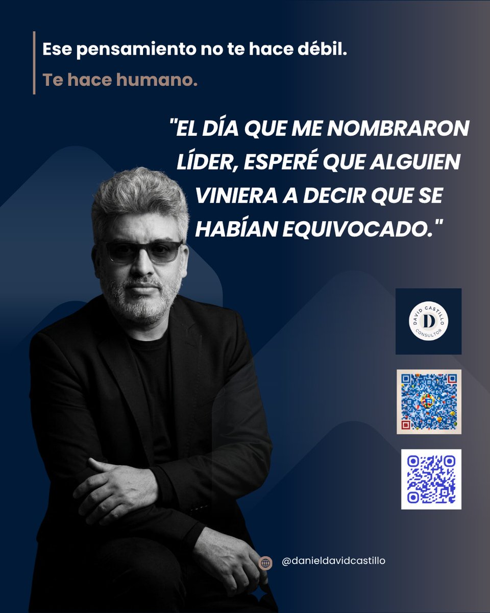davidca2708's tweet photo. Ser líder no elimina la duda interna, la convierte en una elección: actuar igual.

El síndrome del impostor no es una señal de que fallaste sino que es la señal de que te importa profundamente lo que hacés.

RT si alguna vez esperaste que alguien te "descubriera" siendo líder. https://t.co/cY66erhqLy