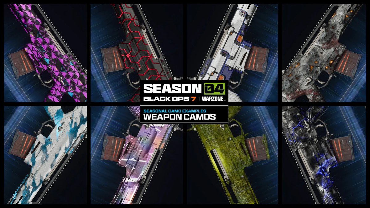 appleface57's tweet photo. @DETONATEDcom @moimette1025 these are the camos btw! (shown on the blog)

Royal
Transgression
Nuk3town
Wartorn
Permafrost
Haptic
Overgrowth/Zetsubou PAP Camo
Storm
Cherry Fizz (Event Mastery) https://t.co/jR1wbAHOnd