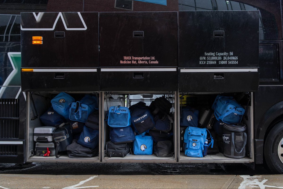EdmRiverhawks's tweet photo. Victoria bound! 📍

The boys are headed on the road to Victoria for their first away series of the season! 

Until their back in Edmonton again on June 9th (you better be there too 🤨), you can watch the livestream, by visiting https://t.co/TKtEn6dSNH https://t.co/hj4VZRjGlk