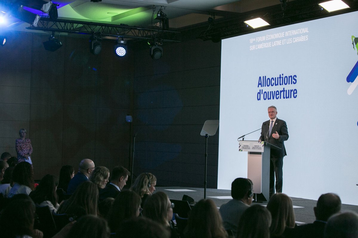 OECDdev's tweet photo. Ahead of the #OECDministerial, leaders and experts joined the #LACforum2026 to discuss how Latin America and the Caribbean can increase competitiveness and mobilise investment to unlock sustainable development in a changing world.

🔗 Watch the recording: https://t.co/Zpw9Ml2R2b https://t.co/GA4iHDDE03