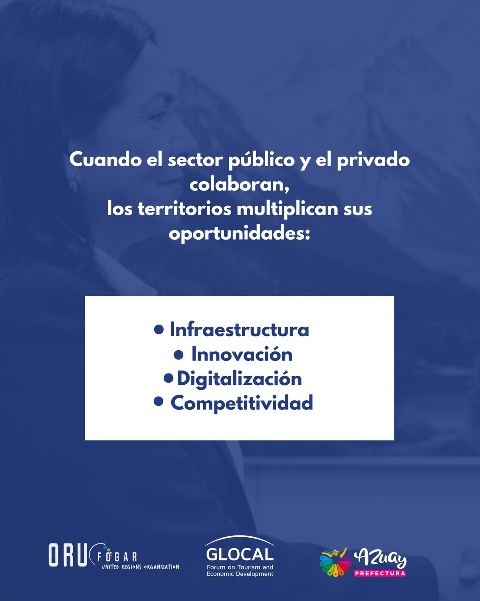 ORU_esp's tweet photo. 🌍 ¿Cómo pueden las alianzas entre gobiernos y sector privado impulsar destinos más competitivos y sostenibles?

Descubrilo en el Foro de Turismo y Desarrollo Económico Regional 2026. Las APP son clave para movilizar inversión e innovación. 🤝

#regionsfortourism https://t.co/4SdPVpGrwP
