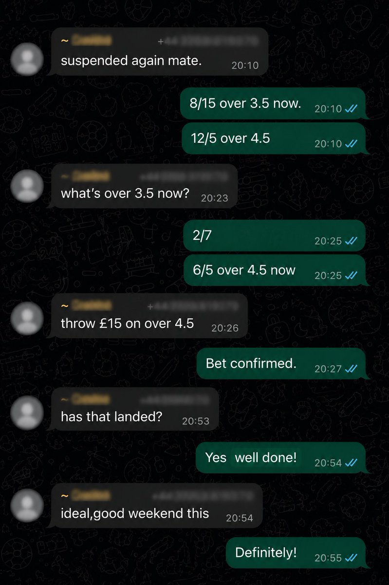 textbet's tweet photo. Betting through WhatsApp couldn’t be simpler.

Create your account
Find the bet you want
Send it to us via WhatsApp
Receive confirmation once your bet is placed

18+ Gamble Responsibly. https://t.co/GISVCqtzNa