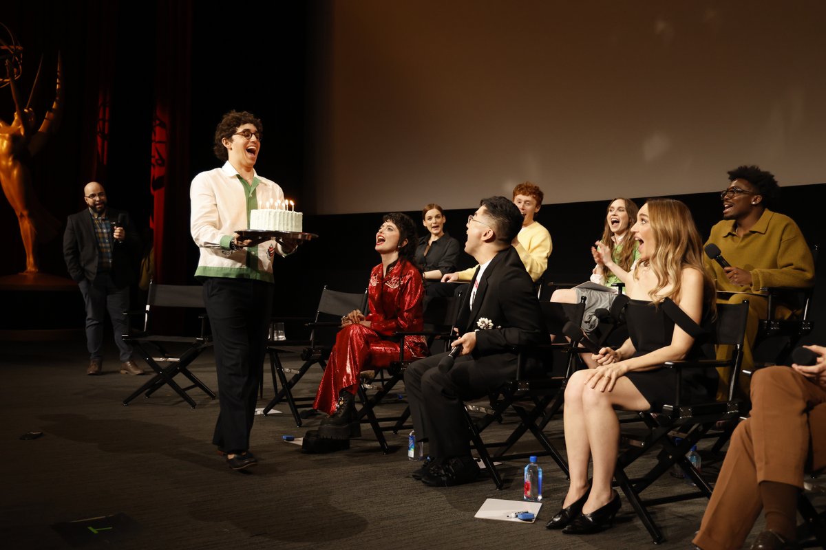 perceptionprllc's tweet photo. LIVE FROM…THE TELEVISION ACADEMY, IT’S SATURDAY NIGHT LIVE FYC! The wonderful cast of Saturday Night Live—Tommy Brennan, Andrew Dismukes, Chloe Fineman, Marcello Hernández, James Austin Johnson, Ben Marshall, Ashley Padilla, Kam Patterson, Sarah Sherman, Veronika Slowikowska, Kenan Thompson, and Bowen Yang—sat down with Variety’s Clayton Davis to spill the beans on their favorite moments from Season 51 and even celebrate Tommy Brennan’s birthday! #SNLFYC #SaturdayNightLive #SNL