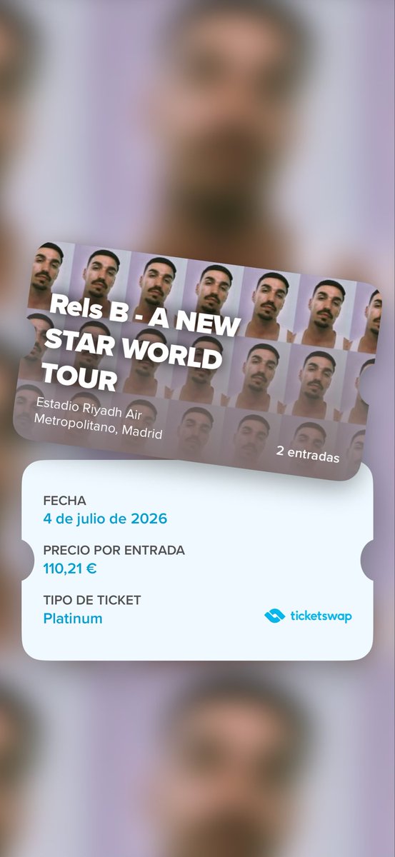 noeliallevot's tweet photo. vendo 2 entradas en grada baja para rels b 4 de julio en madrid !!!!!! 🧚🧚🧚🧚 cualquier cosa md o x ig @nllevot  💋 

@skinnyflakk @skinnyflakk @skinnyflakk

https://t.co/Zglv13oHEW https://t.co/fAYuZQrtlm