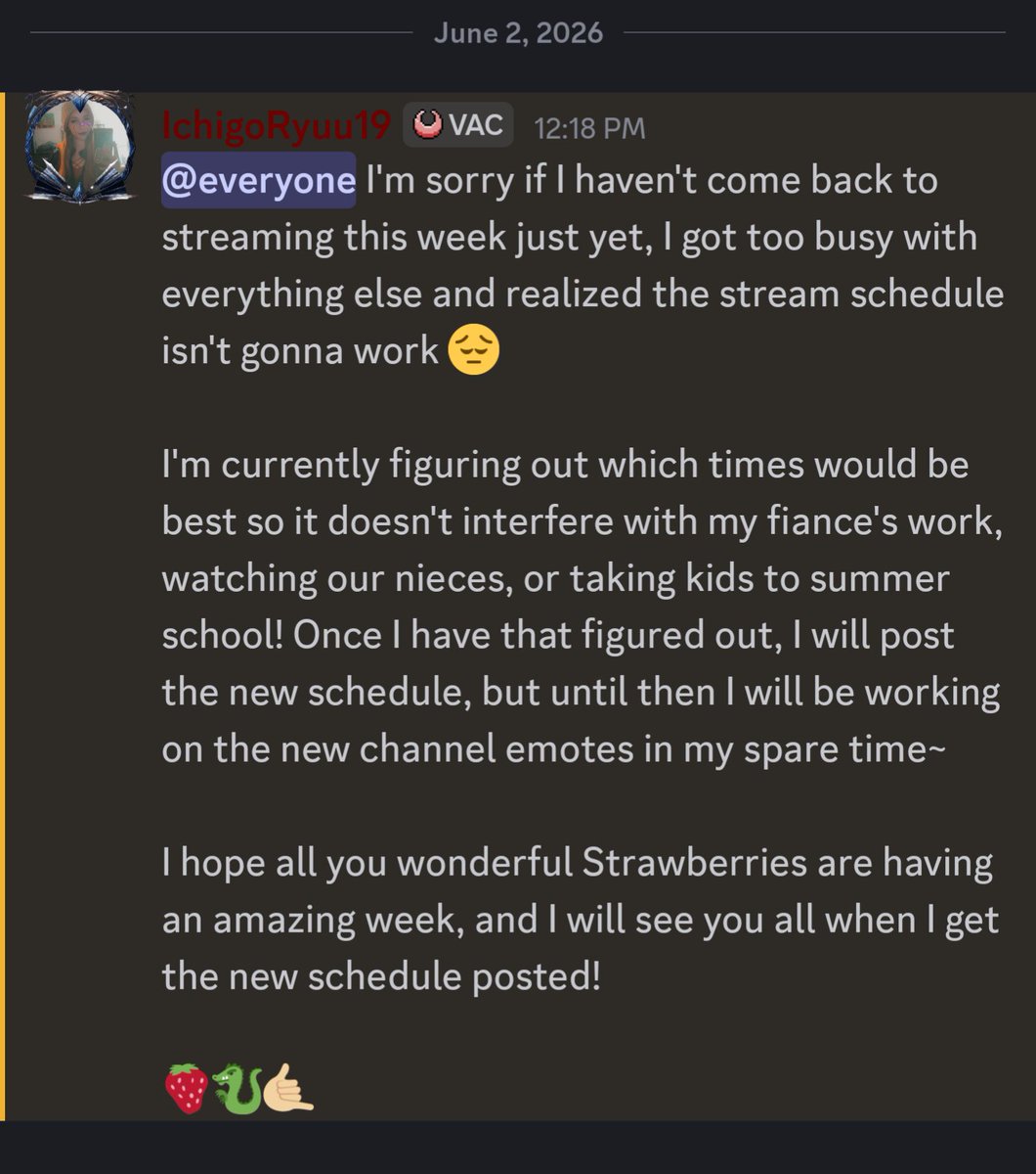 IchigoRyuu_19's tweet photo. Channel update!

🍓🐉🤙🏼 https://t.co/FYPByWFanL