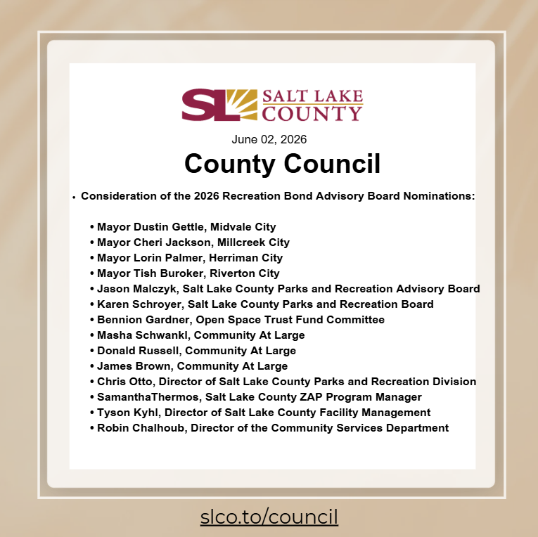 Salt Lake County Council tweet media