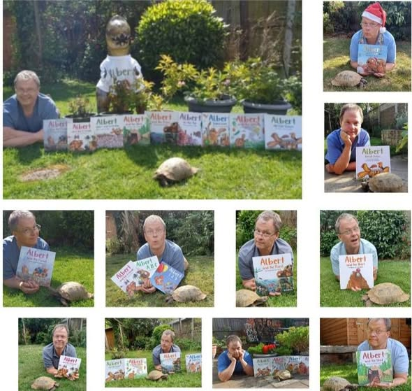 IanBrownTV's tweet photo. As we mark 5 years of first #ALBERTthetortoise #picturebook today we signed off picturebook 10 ALBERT AND THE LONG NIGHT and it's on its print run. Out in August you can order now. Please support local #bookshops - #IndependentBookshopWeek begins June 13 https://t.co/Olqfb5dRZA https://t.co/ZT02ZoyJ2m
