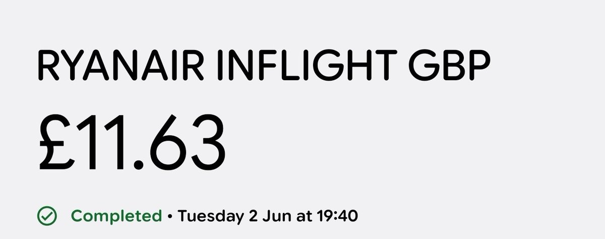 BenjaminEHowe's tweet photo. @Ryanair hi team! I agreed to pay €12.50 for a meal deal, but it looks like you charged my card £11.63 / €13.47 instead. Could you explain how this happened? The reader didn't have an amount showing – perhaps foolishly I assumed that you would charge what we agreed... https://t.co/jv8yZ9gDaE