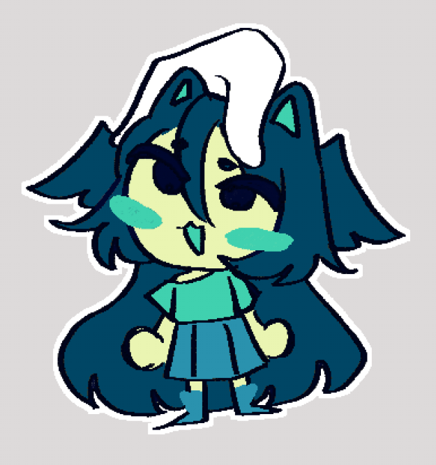 8BitRibbit_VT's tweet photo. Riibiiiit! Would you like to be gripped? Grabbed by the hand above and shaken like a silly little charm? 

I am looking to draw other vtubers today with this silly little pose! I may not be able to get to everyone, but I would like to have fun and doodle people!!! https://t.co/DR5JILCcf2