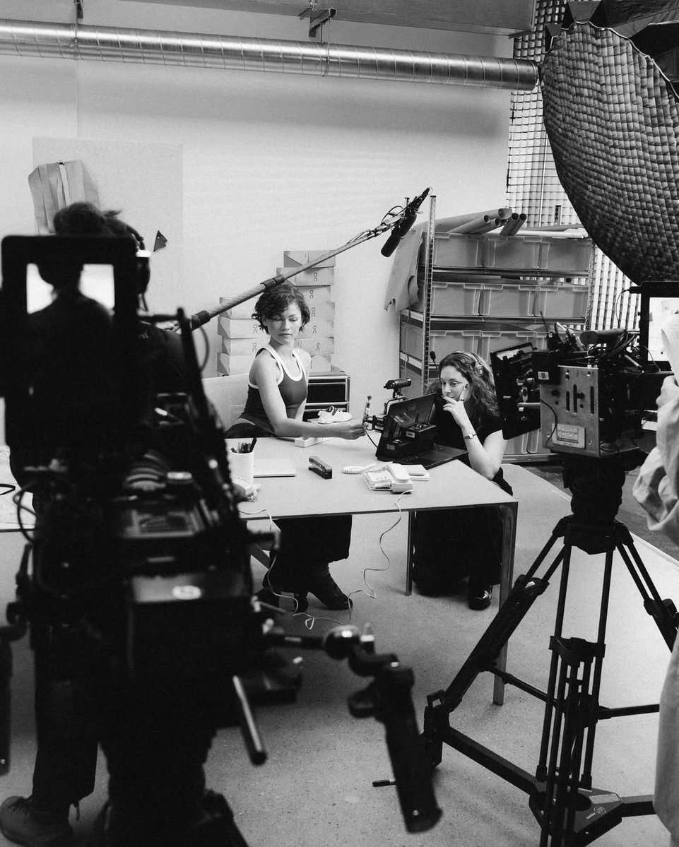 Zendaya & Law Roach behind the scenes of their On campaign.
