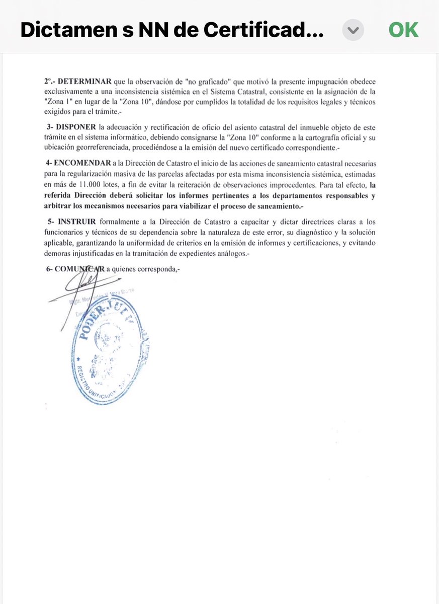 pjmayorm's tweet photo. SI SE PUEDE CAMBIAR
La perseverancia y el respeto al debido proceso administrativo dieron resultado. 
El RUN hizo lugar al recurso de reconsideración presentado contra el informe negativo inicial que dispuso la realización de trabajos de georreferenciación para ubicar correctamente un inmueble situado en el Casco Histórico de Asunción. 
Una decisión que fortalece la seguridad jurídica y demuestra que las observaciones técnicas pueden y deben ser revisadas cuando existen fundamentos sólidos. @ColegioParaguay