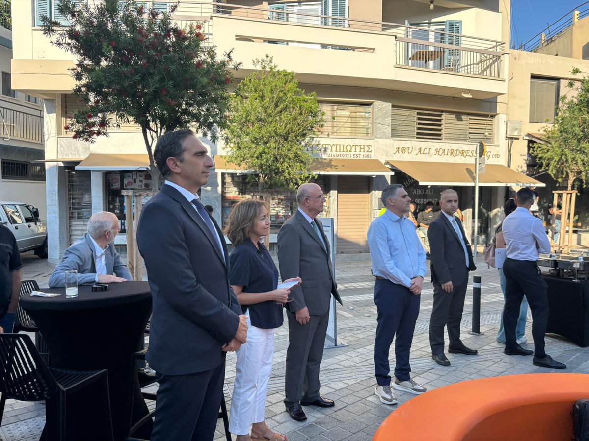 ChristophidouEU's tweet photo. Inaugurating today the Creative Industries District regeneration project in Nicosia 🇨🇾
w/ Ministers Keravnos, @K_Ioannou, Mayor @Prountzos 

Supported w/ €3M, it shows how #EUCohesionPolicy delivers results:
accessible spaces, urban renewal &amp; opportunities for local communities https://t.co/Co3WXXiIIe