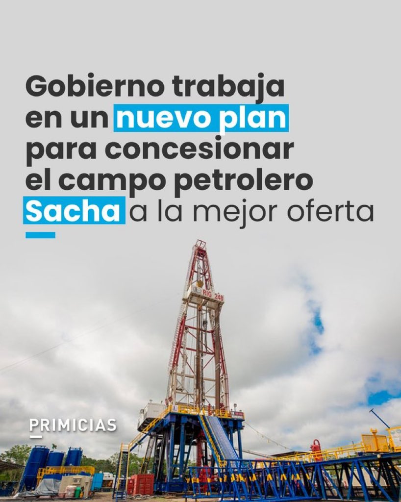 Drwandradee's tweet photo. EL CAMPO SACHA NO SE VENDE, SE DEFIENDE‼️|| 
Insisten en apoderarse de la “Joya de la Corona” del sector petrolero ecuatoriano.  
Hoy van a intentar nuevamente ‘ORDEÑARLO’; , y esta vez, con el refuerzo del #ChupeteManzano sobre la base de una cama mediática desde @eluniversocom y otros medios que sacarán sus titulares y reportajes destacando las bondades de privatizarlo/concesionarlo.
#SachaSeDefiede 
Por esto:
#LaRevocatoriaVa 
#RevocaEC🤳🇪🇨
#RevocatoriaNOboaPinto
#LaUnidadHaceLaFuerza