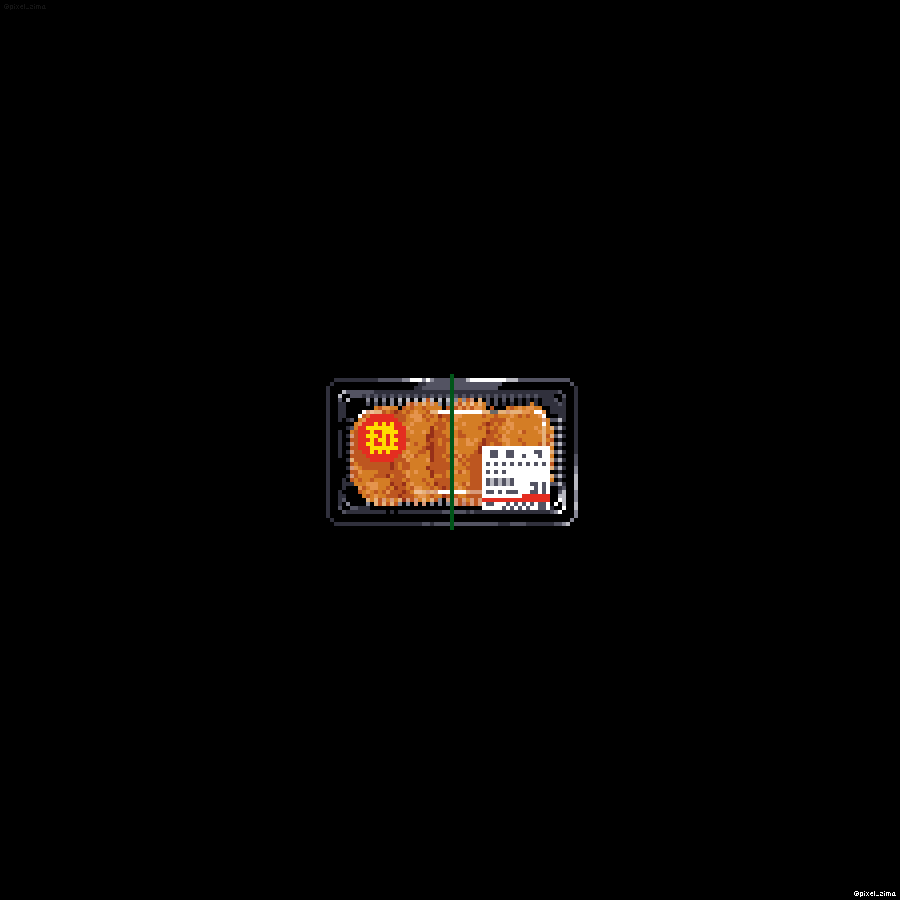 pixel_zima's tweet photo. おはようございます
台風なのでコロッケのドット絵貼っておきますね https://t.co/nWGUwD5NrQ