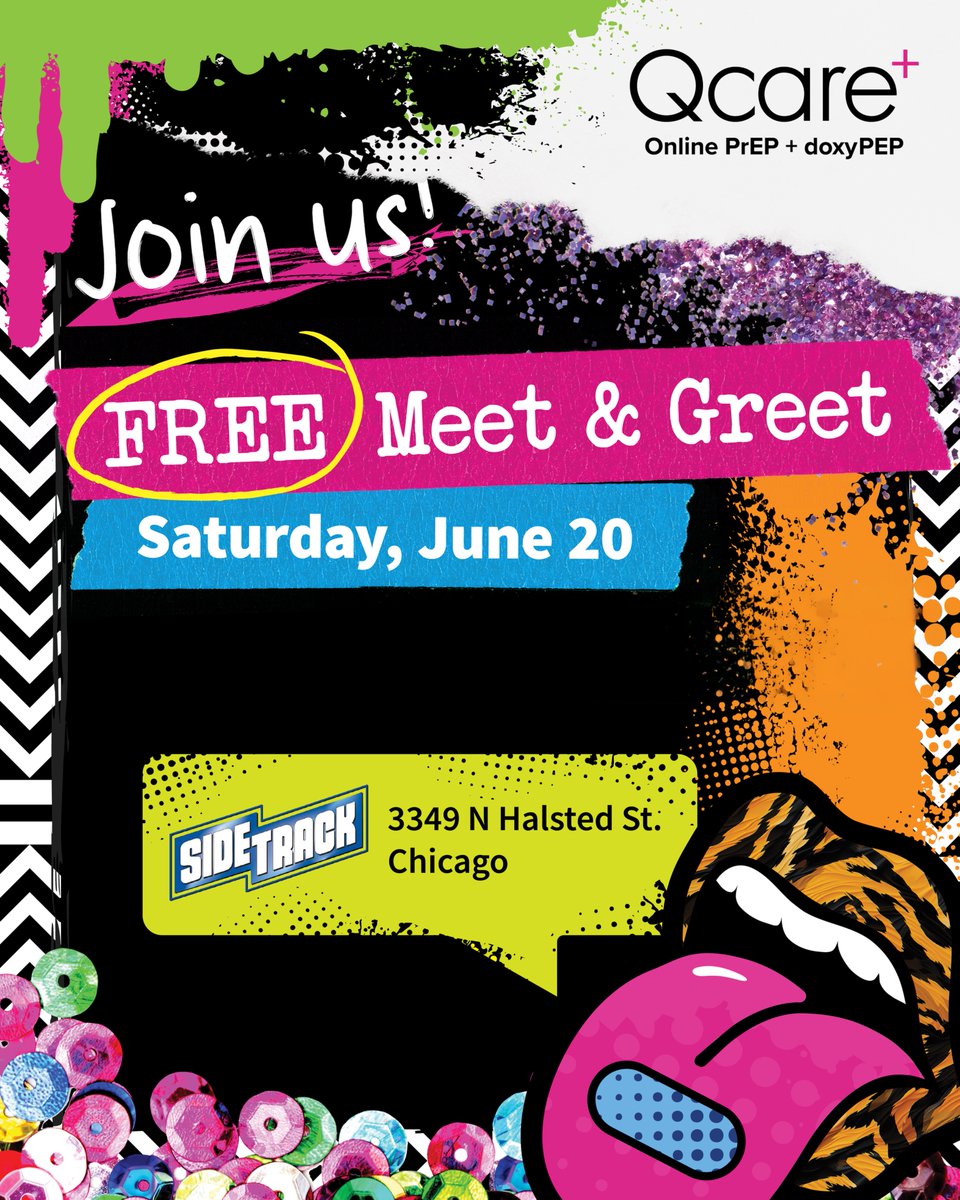 getqcareplus's tweet photo. Not today, Satan. Not today, neck. Not today, ankles.

But on June 20? It's absolutely our day.

Q Care Plus is heading back to Chicago Pride for a Traitors Takeover at Sidetrack, featuring none other than Candiace Dillard Bassett!

Join us for a FREE meet-and-greet with Candiace, snap a photo, say hello, and celebrate Pride with us in true Traitors fashion.

📍 Sidetrack Chicago
📅 June 20, 2PM - 5 PM
🎉 FREE Meet & Greet with Candiace Dillard Bassett

The faithful are welcome. The traitors are encouraged. @sidetrackbar @TherealCANDIACE #TheTraitors