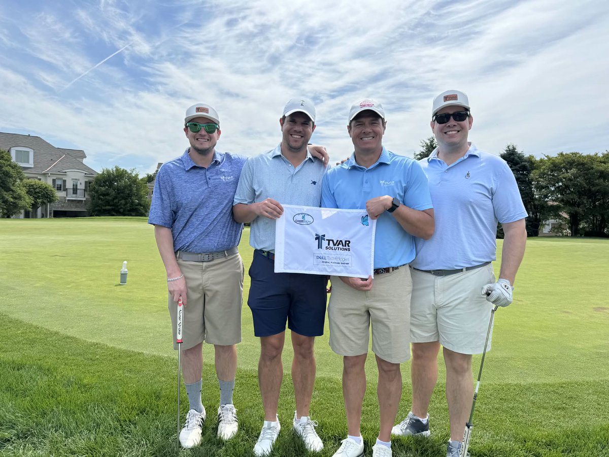 TVARSolutions's tweet photo. A great day on the course supporting an even greater cause ⛳

TVAR was proud to sponsor and participate in the ConnerStrong Golf Tournament, supporting mental health resources for teens and young adults.

@ConnerStrong27 @DellTech  
#ThisIsTVAR #ConnerStrongFoundation https://t.co/39Ovp1e1gx