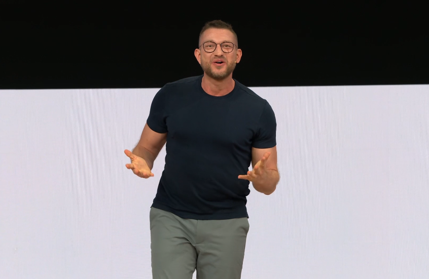 Joab_Jackson's tweet photo. Microsoft has launched #OpenClaw as a Windows app, where it is bounded by enterprise security. "You can totally run Open Claw inside your company now. "--OpenClaw founder Peter Steinberger, #MSBuild.