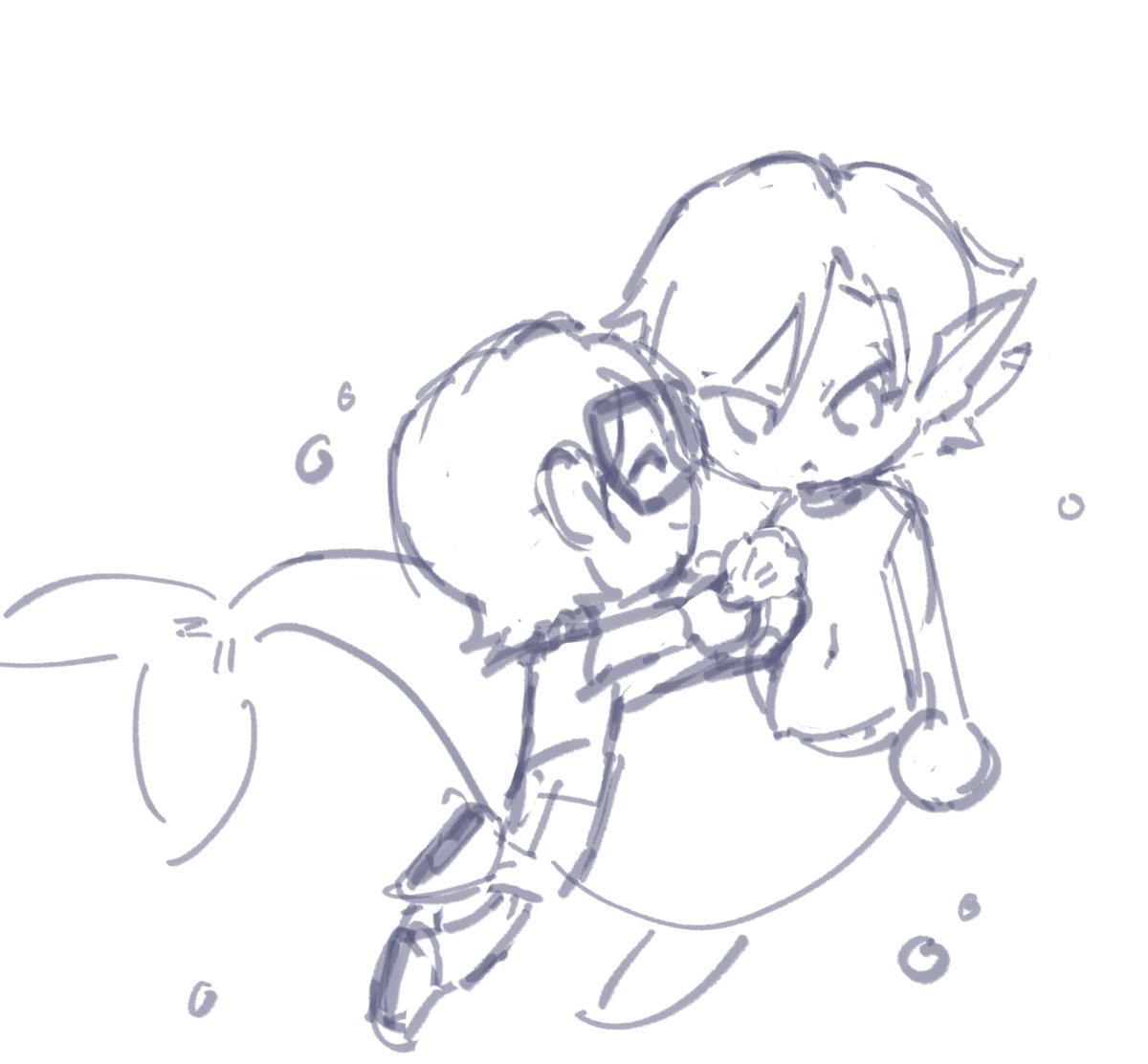 Blue_Occto's tweet photo. It passed Mermay but I still wanna draw something... https://t.co/vhjFc6O4r6