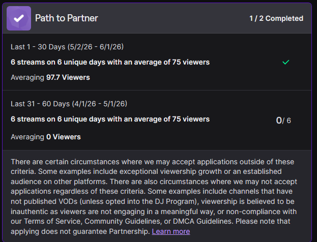 flaccid4u's tweet photo. I actually didn't expect this to happen, but here we are.
Can we keep the momentum?
#pathtopartner #twitch https://t.co/k7OJmOR5MM