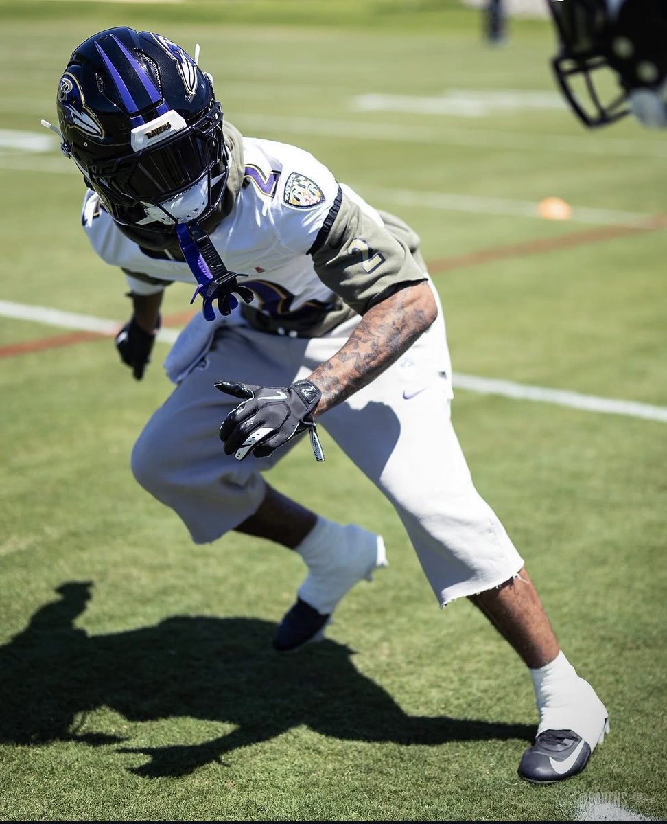 SleeperRavenss's tweet photo. That first Nate Wiggins pick-six in Minter’s match-quarters system is going to feed families. 🔒🔥 https://t.co/hS8Lzoyqs8