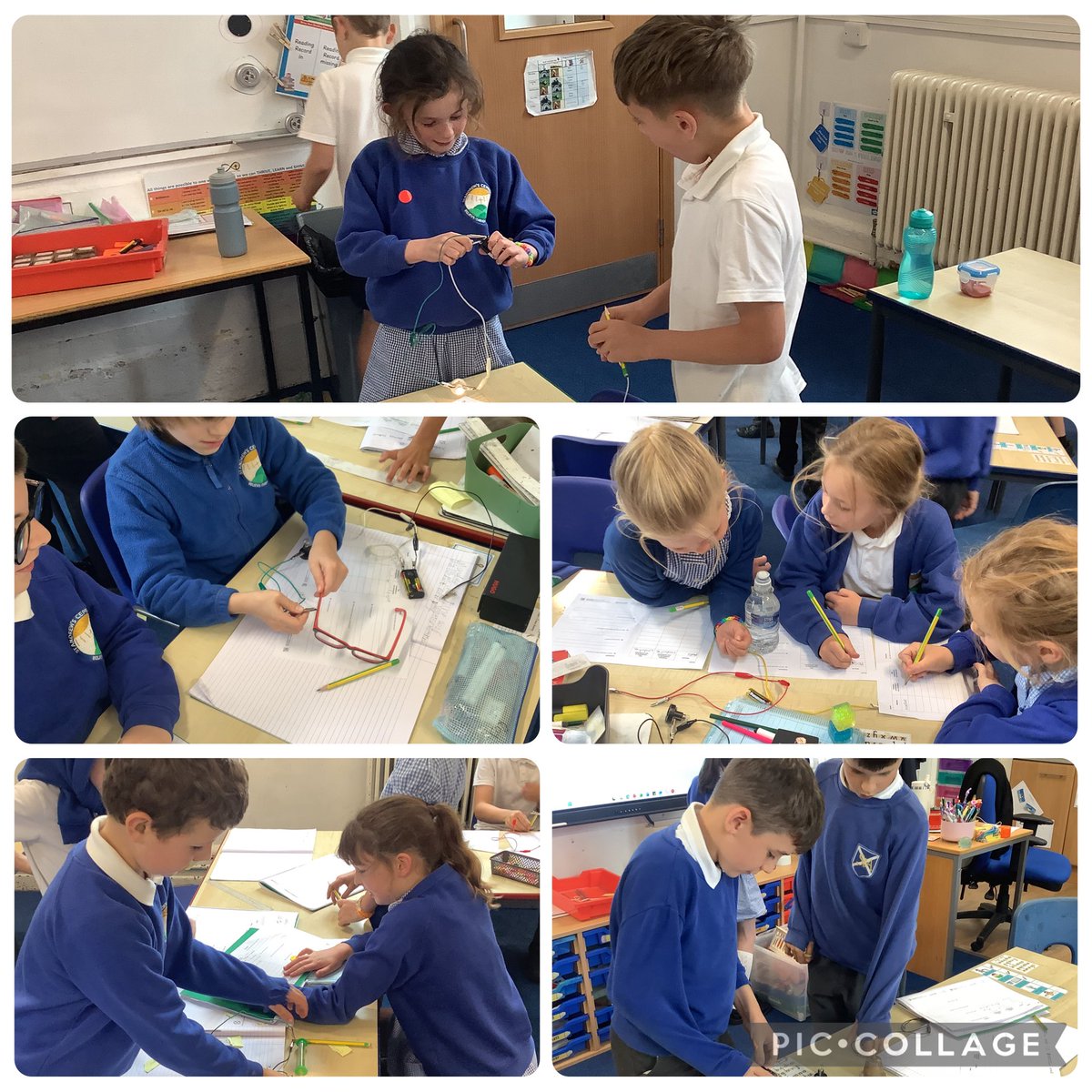 SAPSOtters's tweet photo. #Science We deepened our understanding of electrical conductors and insulators in science yesterday, trialling some different materials in our circuits to see if the electricity could still flow around the circuit. https://t.co/8qFOml2tIF
