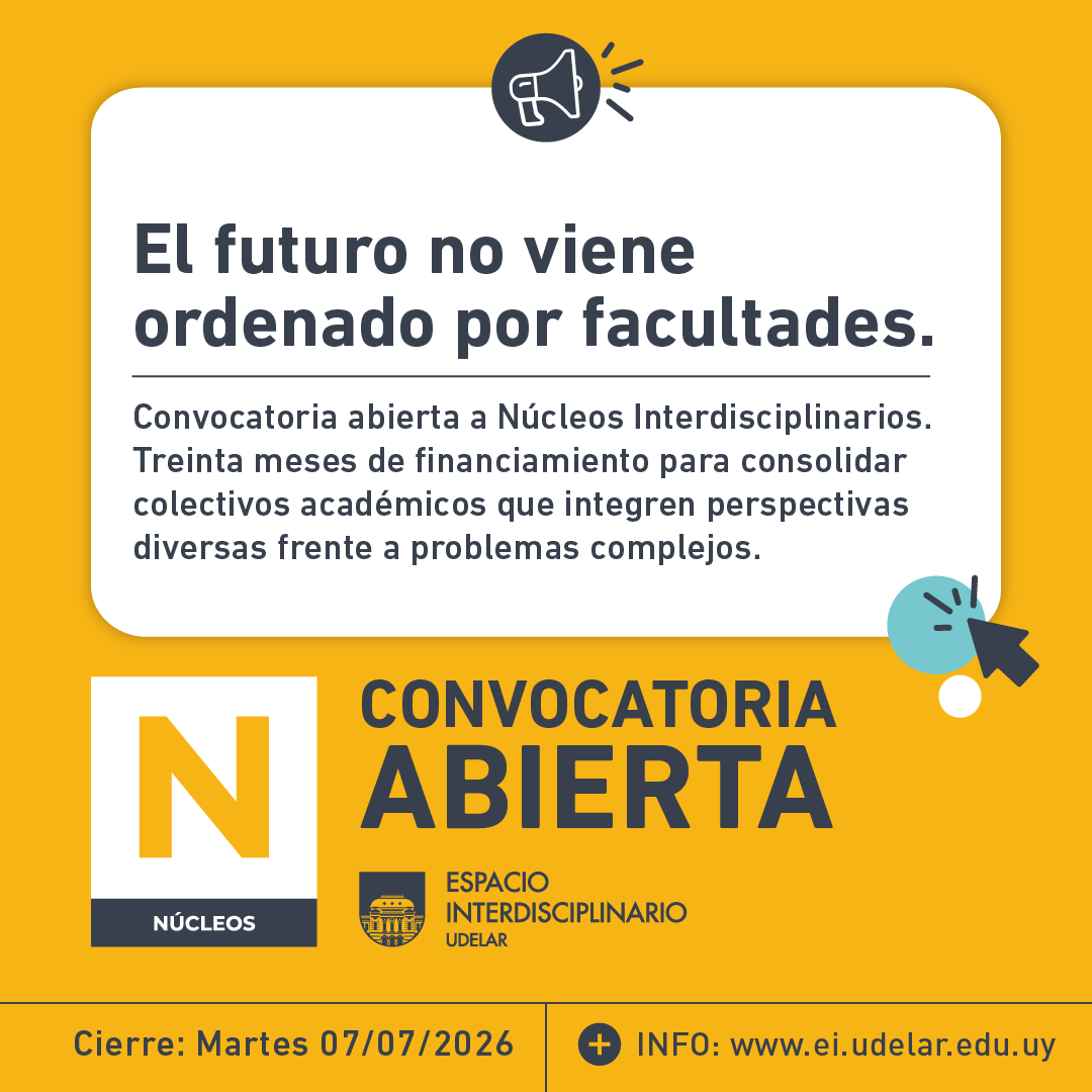 EI_Udelar's tweet photo. Convocatoria Núcleos Interdisciplinarios 2026

https://t.co/YnwBGKXWHA https://t.co/AdBmrLbaNJ