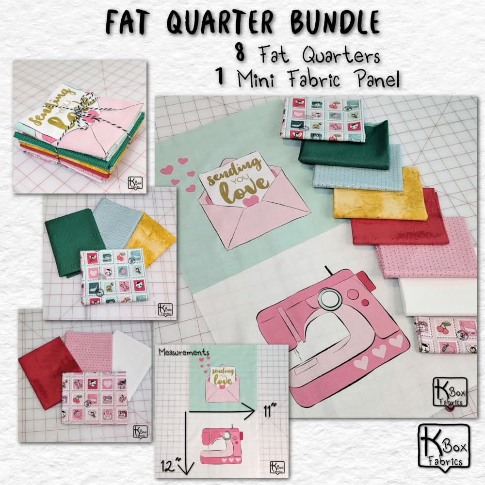 KBoxFabrics's tweet photo. Fat Quarter Bundle Sending Love 💕 8 Fat Quarters &amp; 1 Mini Fabric ✂️🧵 Quality Quilting Cotton 
Visit KBoxFabrics
https://t.co/3myXb0rgzU

#kboxfabrics #fatquarterbundle #quiltingfabric #fabricaddict #quiltinglove https://t.co/3XTcU7Ve8Q