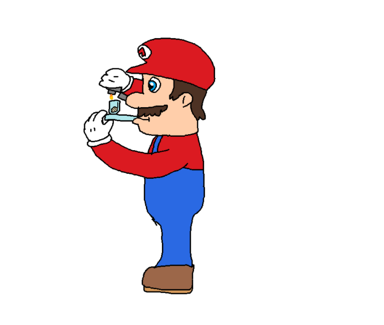 SpanknMySprunki's tweet photo. super mario does crack #art #supermario https://t.co/tcObUllVIr