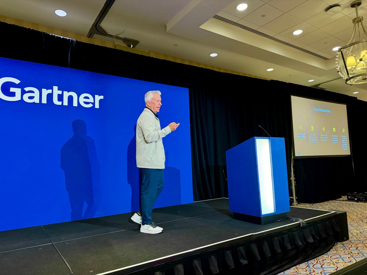 Kiteworks's tweet photo. Day 1 at #GartnerSEC is in the books! From #Kiteworks Tim Freestone, there was no shortage of discussion around AI, governance, and data security. Stop by Booth 203 to see how Kiteworks helps organizations keep agentic AI compliant while protecting their most sensitive data. https://t.co/PETjM4ewmL