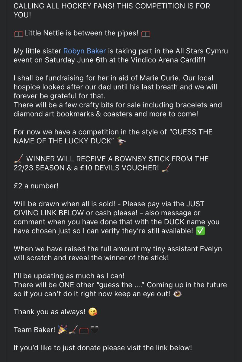 rhianpaigeok's tweet photo. LAST CHANCE TO ENTER TO WIN A STICK AND A £10 devils merch voucher 

All for charity  

https://t.co/962mteBKIR https://t.co/8Pubg0PJqZ