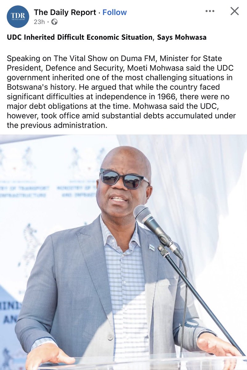 ChesterPule's tweet photo. Inherited yes. But Batswana voted for solutions, not excuses. Almost 3 years in, 'we inherited it' wears thin when hospitals still run out of meds and GDP is still contracting. Debt is the diagnosis. What is the treatment plan bo comrade?🤷🏽‍♂️ https://t.co/Zmia0FQ7gL