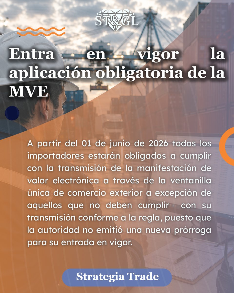 StrategiaTradeO's tweet photo. En ST&amp;GL mos con servicios que te ayudan a realizar un diagnóstico eficiente de tu operación, con la finalidad de ofrecerte una guía para la elaboración de tus manifestaciones de valor electrónicas de forma eficiente y con soporte concreto de todo lo declarado.

Escríbenos. https://t.co/eXy38GUJ97